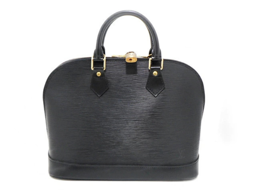 LOUIS VUITTON Alma handbag Epi leather Noir Black